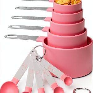 DJXRQY Measuring Cups Spoons Set Stainless Steel Stackable-0
