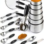 BOBIPRO Stainless Steel Measuring Cups Spoons Set Kitchen-0