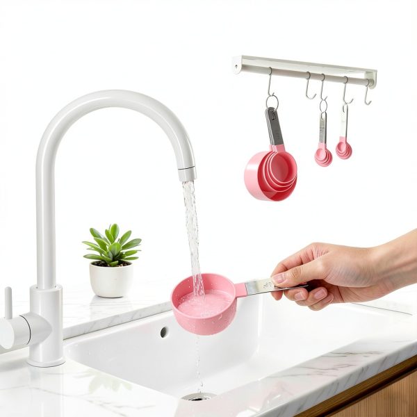 DJXRQY Measuring Cups Spoons Set Stainless Steel Stackable-5