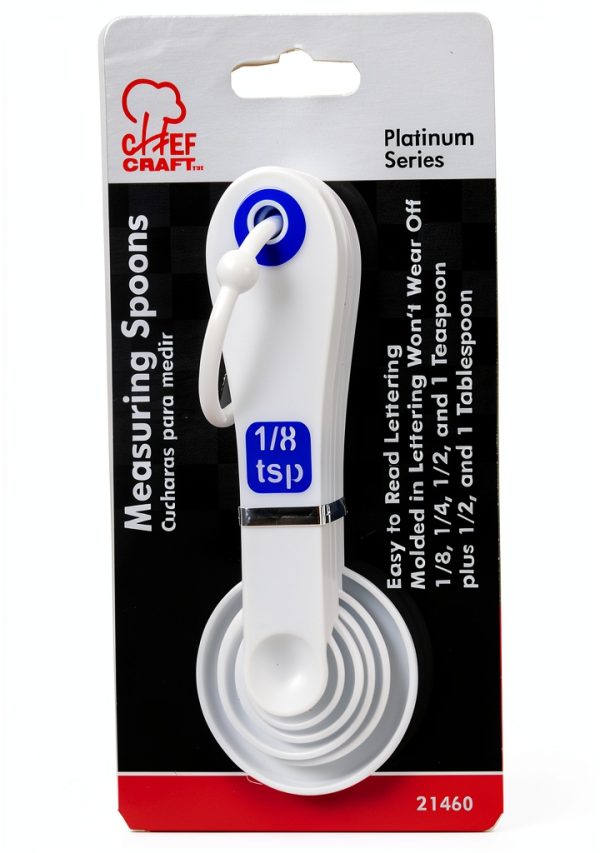 Chef Craft Measuring Spoons Durable Plastic Kitchen Utensils-1
