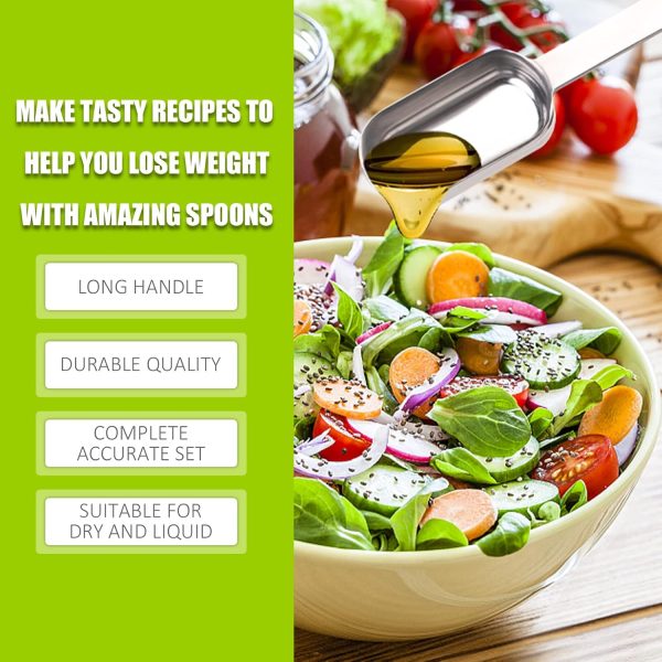 BERYLER Stainless Steel Measuring Spoon Kitchen Utensil-4