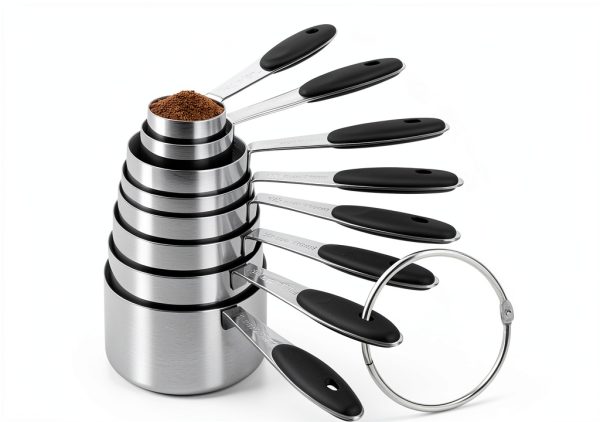 BOBIPRO Stainless Steel Measuring Cups Spoons Set Kitchen-1