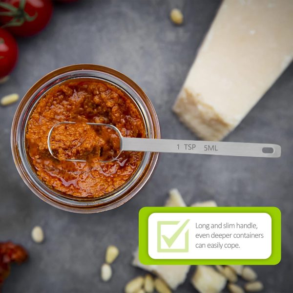 BERYLER Stainless Steel Measuring Spoon Kitchen Utensil-3