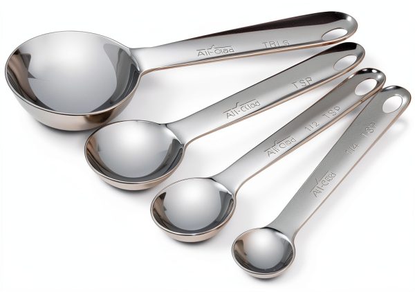 All-Clad Stainless Steel Measuring Spoons Set Silver 4-Piece-0