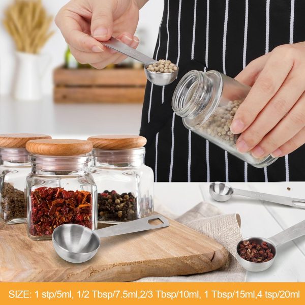 AUOIKK Stainless Steel Measuring Spoon Kitchen Baking Tool-2