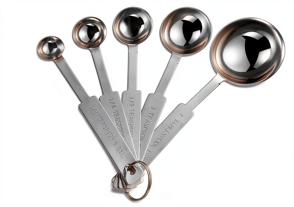 OstWony measuring spoons displayed on a kitchen counter