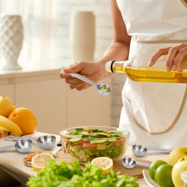 AUOIKK Stainless Steel Measuring Spoon Kitchen Baking Tool-3