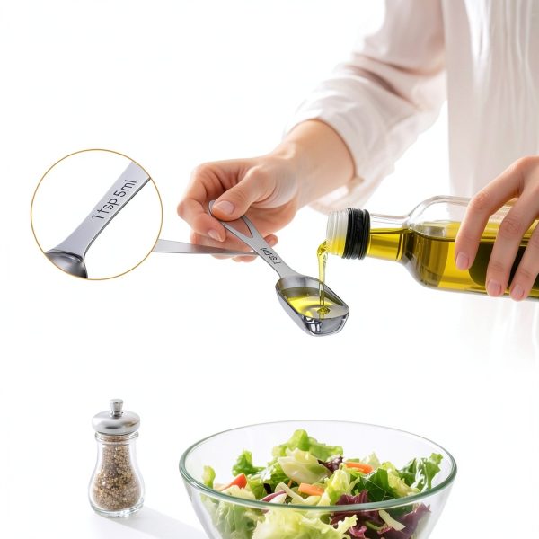 THLHKD Stainless Steel Measuring Spoons Set 6-Piece Kitchen-4