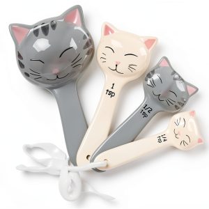 Trendsettings Cat Measuring Spoons Ceramic Kitchen Baking-0