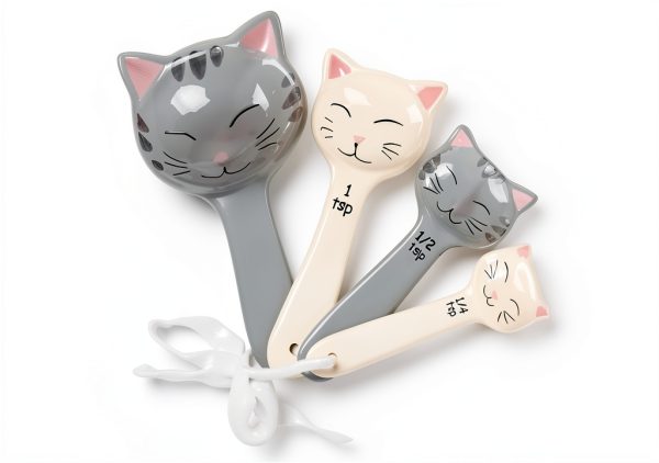 Trendsettings Cat Measuring Spoons Ceramic Kitchen Baking-0