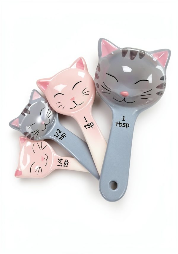 Trendsettings Cat Measuring Spoons Ceramic Kitchen Baking-2