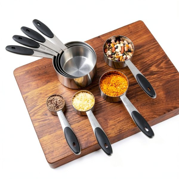 BOBIPRO Stainless Steel Measuring Cups Spoons Set Kitchen-3