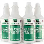 MaxTite 200 Proof Denatured Alcohol 4 Pack 32 oz Bottles Solvent-0