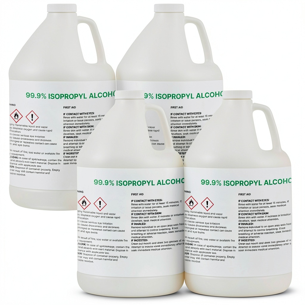 Professional cleaning with 99% isopropyl alcohol in a lab setting