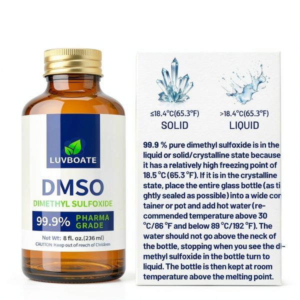 Dimethyl Sulfoxide 99.9% Pharma Grade 8 oz Bottle Hangzhou Yuzhou-3