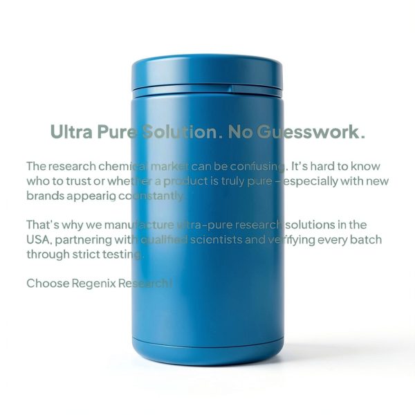 Ultra Pure Chemical Solvent RegenixResearch Transparent Glass Vial USA-5