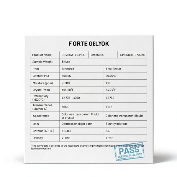 Dimethyl Sulfoxide 99.9% Pharma Grade 8 oz Bottle Hangzhou Yuzhou-4
