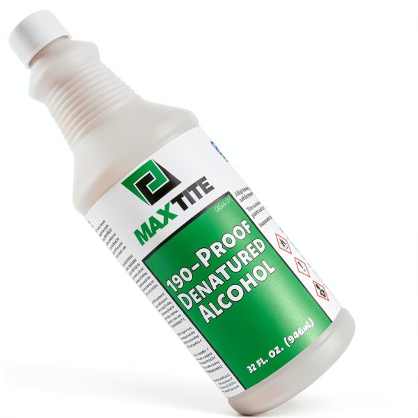 MAXTITE 190 Proof Pure Denatured Alcohol 32oz & 16oz Solvent Cleaner-1