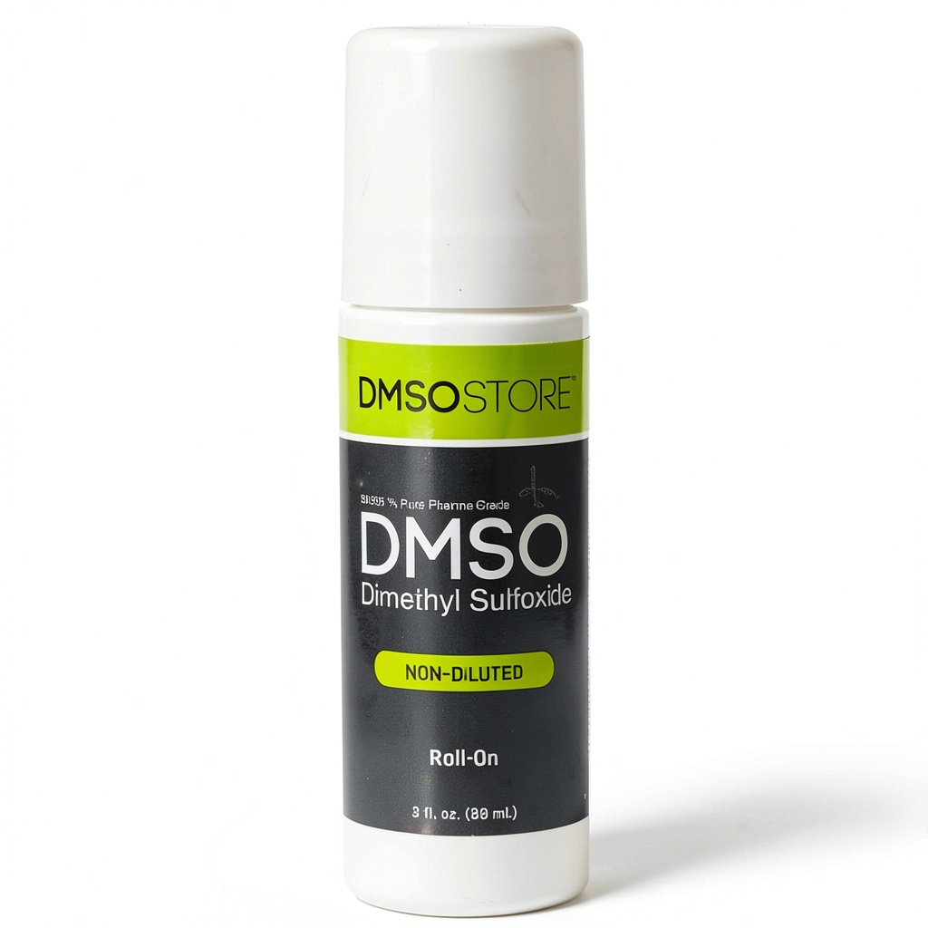 Installing DMSO Store Pure Pharma Grade DMSO 99.995% Solvent 10.5x7.5in Bottle on a laboratory bench