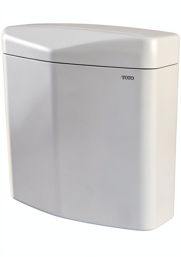 TOTO® Aquia IV® Cube Dual Flush 1.28 and 0.9 GPF Toilet Tank Only with WASHLET®+ Auto Flush Compatibility, Cotton White - ST436EMNA#01-1