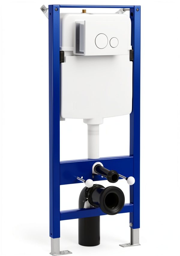 HOROW Concealed Toilet Tank Carrier Wall Mounted Dual Flush 1.1/1.6-0