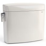 TOTO® Aquia IV® Cube Dual Flush 1.28 and 0.9 GPF Toilet Tank Only with WASHLET®+ Auto Flush Compatibility, Cotton White - ST436EMNA#01-0