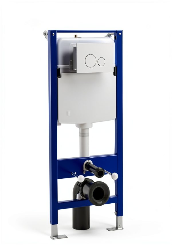 HOROW Concealed Toilet Tank Carrier Wall Mounted Dual Flush 1.1/1.6-1