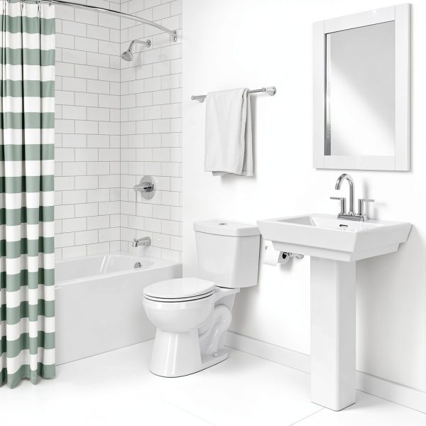 PROFLO PF3712DFP Camden Dual Flush Toilet Tank White 1.28 GPF-1