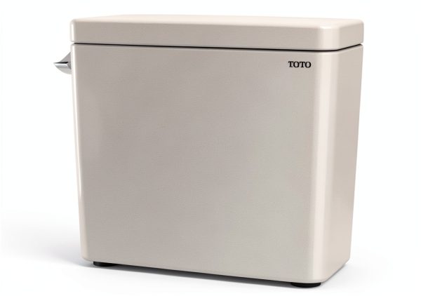 TOTO Drake 1.6 GPF Toilet Tank Cotton White Modern Square Design-2