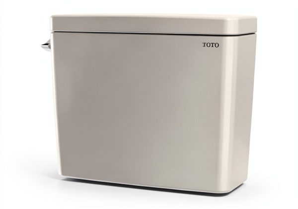 TOTO Drake 1.6 GPF Toilet Tank Cotton White Modern Square Design-6